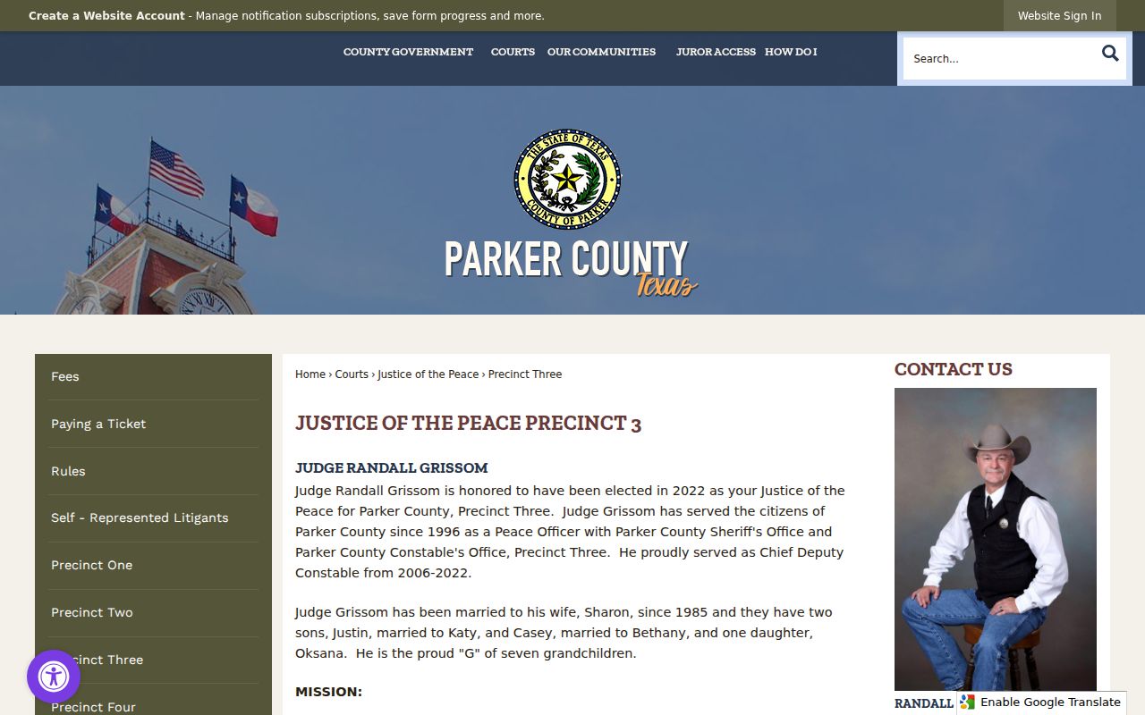 Parker County JP3 traffic court record options